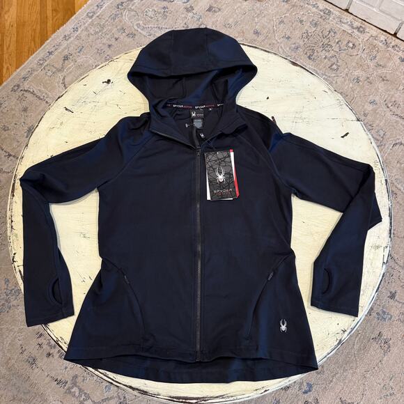 Spyder Active Women's Black Style #SP865 Jacket Size Medium NWT - Picture 1 of 8